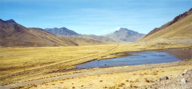 The railway tracks between Puno and Cusco