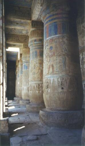 Pilars in "Medinat Habu" Temple