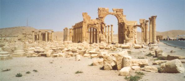 Monumental Arch and Nabo Temple at Palmyra