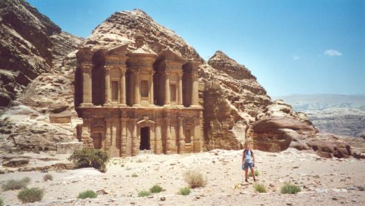 Me in front of Al-Deir or The Monastery